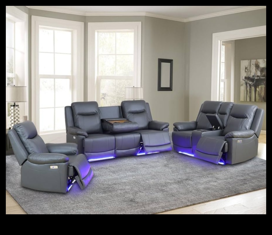 Confort cinematografic: canapele înclinabile și mobilier concepute pentru vizionarea televizorului